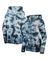 Women's New Era Navy Minnesota Twins Tie-Dye Full-Zip Hoodie