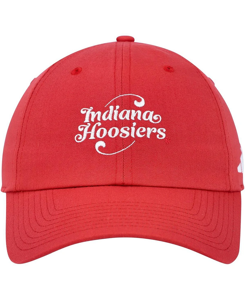 Men's adidas Crimson Indiana Hoosiers Slouch Adjustable Hat