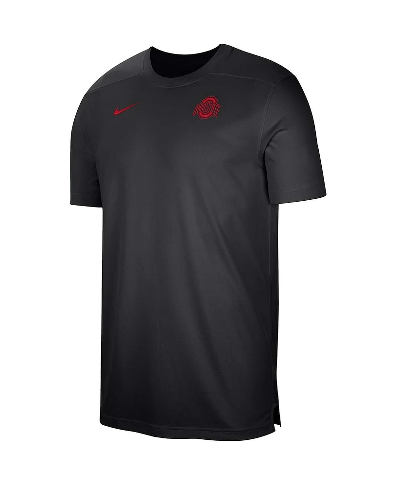 Men's Nike Black Ohio State Buckeyes Sideline Coaches Performance Top