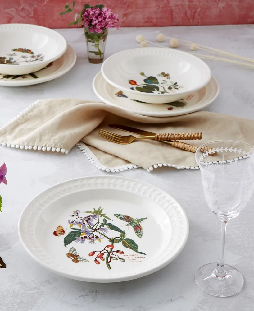 Botanic Garden Harmony Emerald Dinner Plates, Set of 4