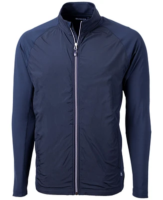 Cutter & Buck Adapt Eco Knit Hybrid Recycled Mens Big Tall Full Zip Jacket