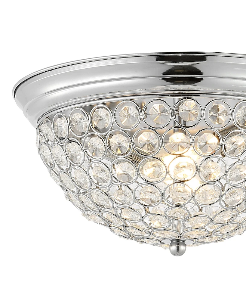 Malia 12" 1-Light Traditional Transitional Iron Led Flush Mount