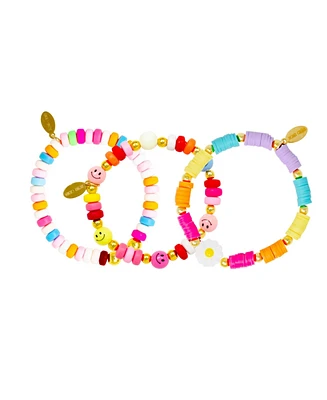 Zomi Gems Girls Daisies & Smiles Bracelet Set