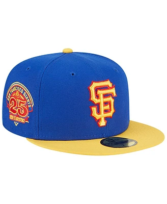 Men's New Era Royal, Yellow San Francisco Giants Empire 59FIFTY Fitted Hat