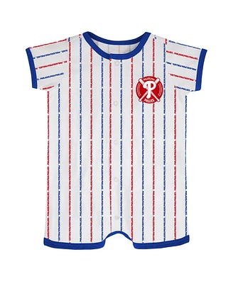 Infant Boys and Girls White Philadelphia Phillies Ball Hitter Coverall