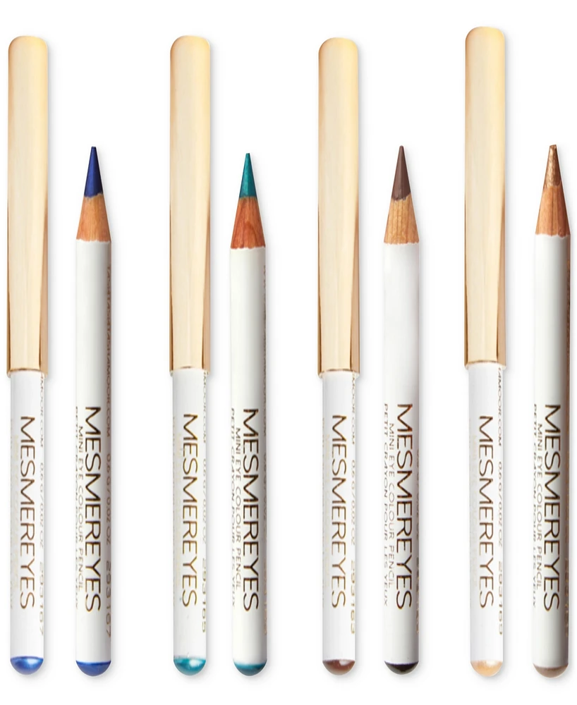 Natasha Moor Eyes Bundle MesmerEYES Mini Colored Eyeliner Pencils Set, 4 Piece, 0.04 oz.