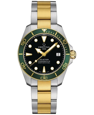 Certina Women's Swiss Automatic Ds Action Diver Two-Tone Stainless Steel Bracelet Watch 38mm