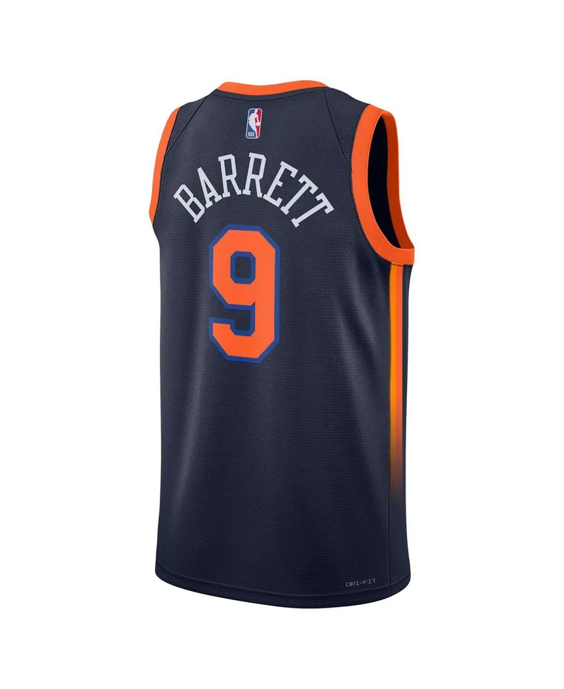 Men's Jordan Rj Barrett Navy New York Knicks Swingman Jersey - Statement Edition