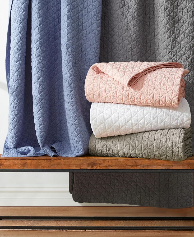 Levtex Homthreads Rowan Enzyme Wash 3-Pc. Quilt Set, King/California King