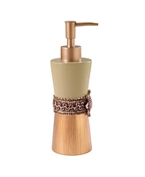 Avanti Braided Medallion Colorblocked Soap/Lotion Dispenser