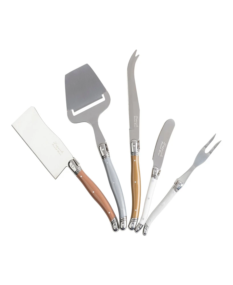 French Home Laguiole 5 Piece Cheese Knife