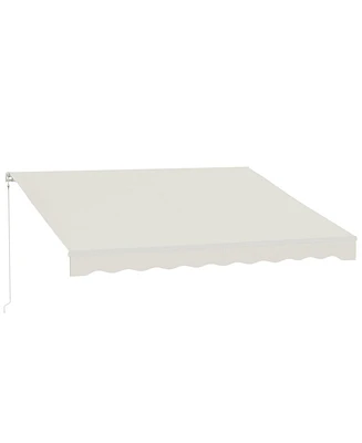 Outsunny 12' x 10' Electric Retractable Awning w/ Remote Controller