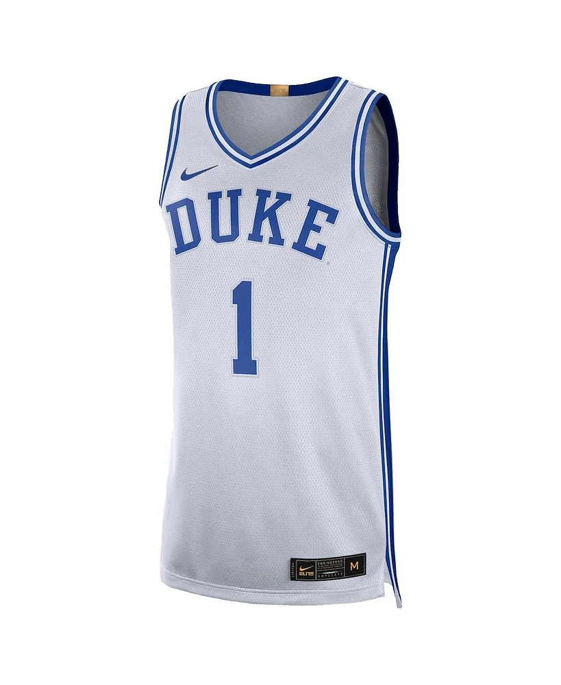 Men's Nike Zion Williamson White Duke Blue Devils Limited Basketball Jersey