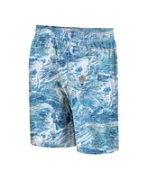 Men's Colosseum Blue Tcu Horned Frogs Realtree Aspect Ohana Swim Shorts