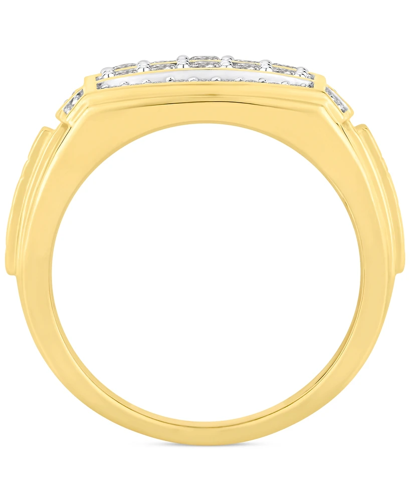Men's Diamond Cluster Ring (1 ct. t.w.) in 10k Gold