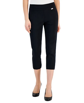I.n.c. International Concepts Women's Tummy-Control Pull-On Capri Pants, Created for Macy's