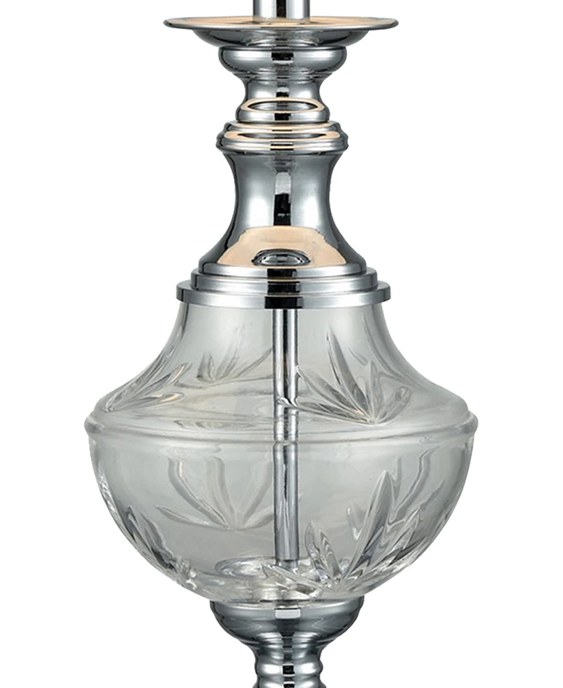 Dale Tiffany Frosted Murray Lead Crystal Table Lamp