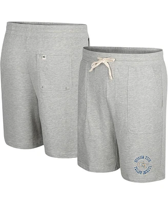 Men's Colosseum Heather Gray Georgia Tech Yellow Jackets Love To Hear This Terry Shorts