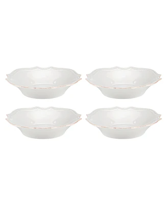 Lenox French Perle Bead Pasta Bowls, Set Of 4