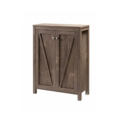 Fc Design Modern 2-Door Shoe Storage Cabinet for 15 Pairs of Shoes