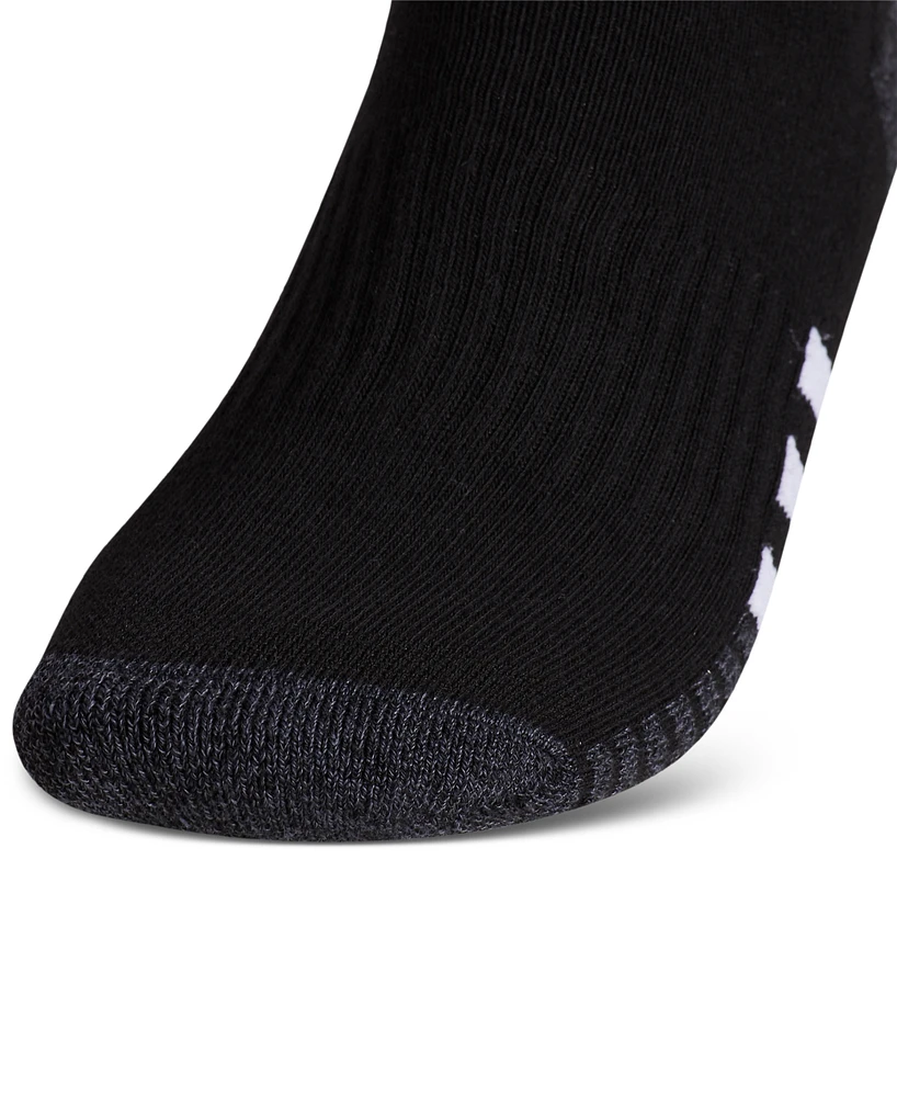adidas Men's 3-pk. Cushioned Quarter Logo Socks