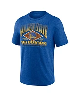Men's Fanatics Heather Royal Golden State Warriors True Classics Power Phase Tri-Blend T-shirt