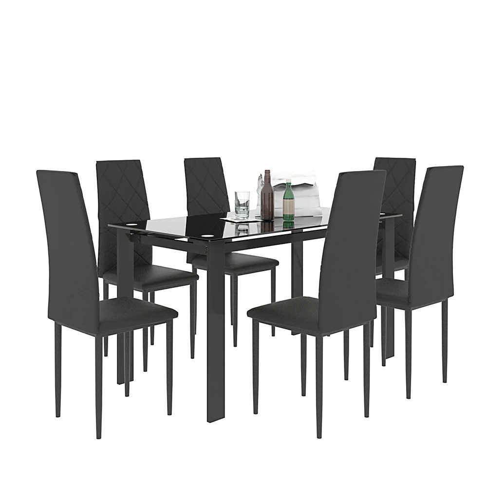 7-Piece Dining Table Set, Dining Table And Chair