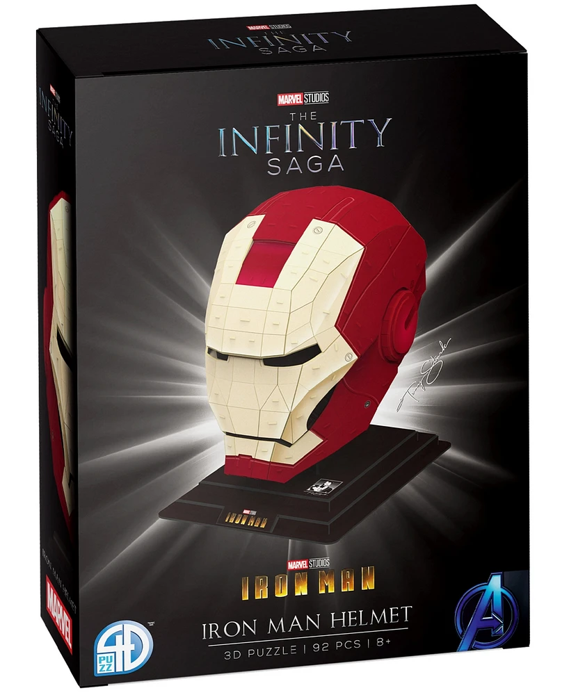 4D Cityscape Marvel the Infinity Saga Iron Man Helmet 3D Puzzle, 92 Pieces