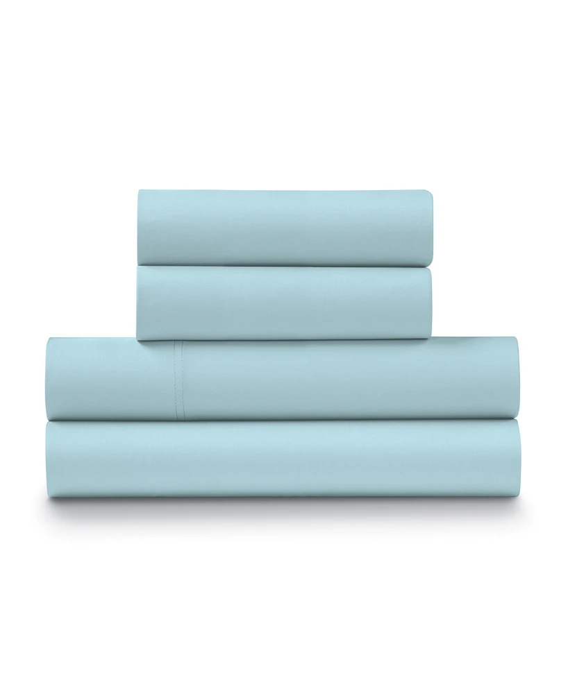 Ella Jayne Percale Cool and Crisp 300 Thread Count 100% Cotton -Pc. Sheet Set