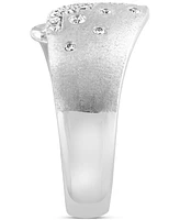 Effy Diamond Staircase Cluster Statement Ring (1/5 ct. t.w.) in Sterling Silver