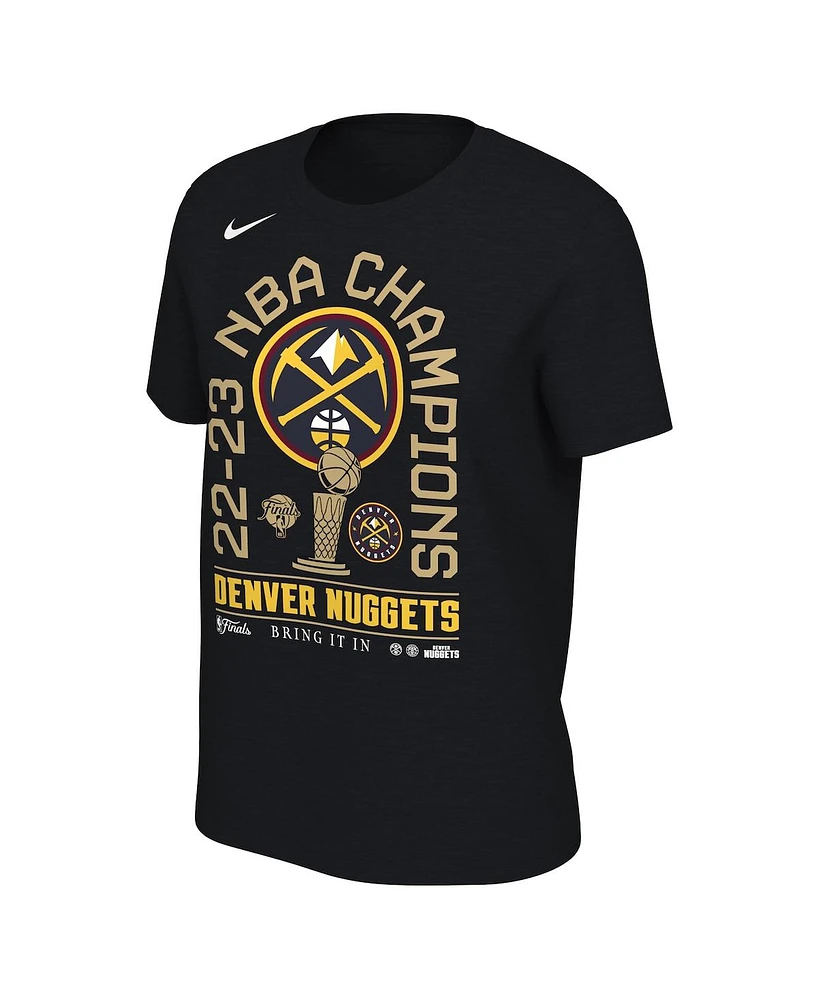 Women's Nike Black Denver Nuggets 2023 Nba Finals Champions Locker Room T-shirt