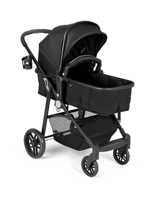 Costway Baby 2 1 Foldable Stroller Travel Newborn