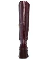 Vince Camuto Womens's Sangeti Snip-Toe Block-Heel Wide-Calf Knee-High Boots
