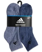 adidas Men's 6-pk.Athletic Cushioned Quarter Socks