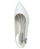 Easy Street Women's Faye Slingback Buckle Closure Pumps