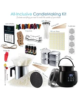 Hearth & Harbor Complete Diy Candle Making Kit for Adults & Kids - 12 Lb. Soy Wax & Electric Melting Pot