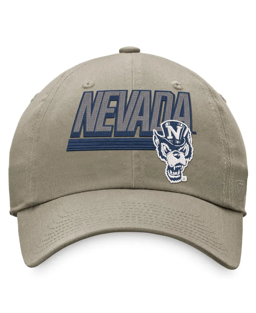 Men's Top of the World Khaki Nevada Wolf Pack Slice Adjustable Hat