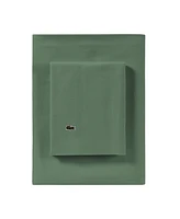 Lacoste Home Solid Cotton Percale Sheet Set