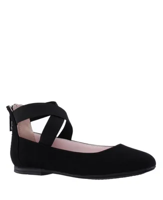 Nina Big Girls Marissa Crisscross Ankle Strap Ballet Flat