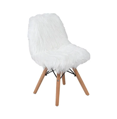 Kids Shaggy Dog Accent Chair - Desk Chair - Playroom Chair