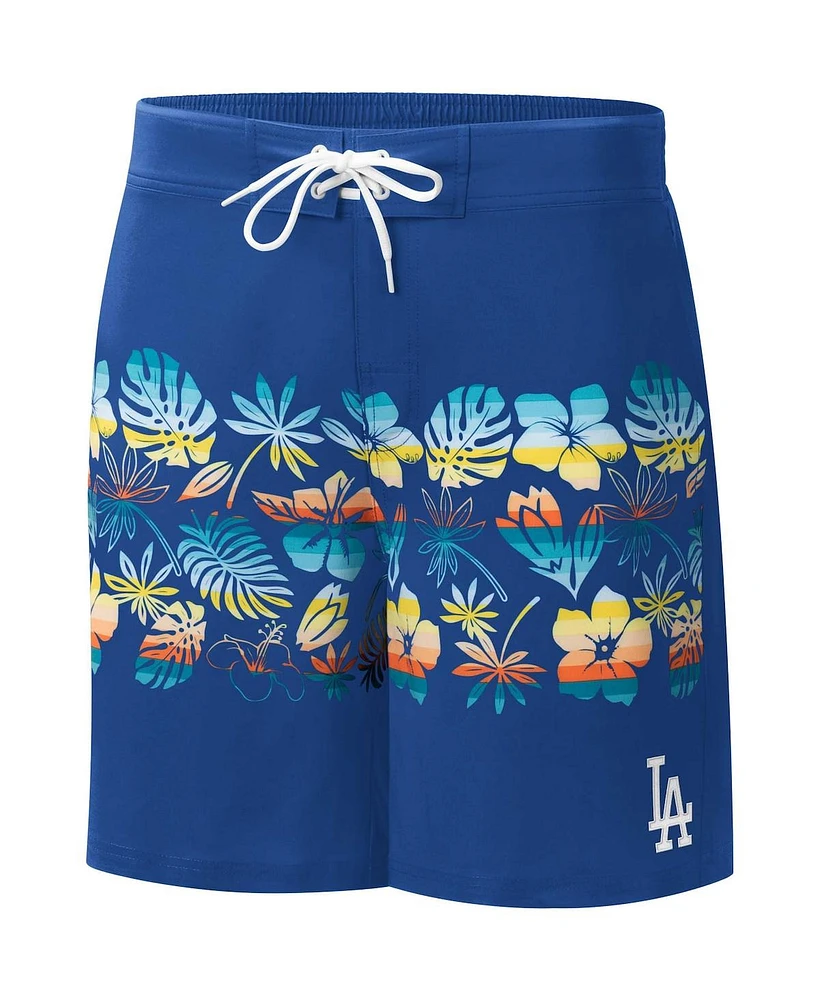 Men's G-iii Sports by Carl Banks Royal Los Angeles Dodgers Breeze Volley Swim Shorts