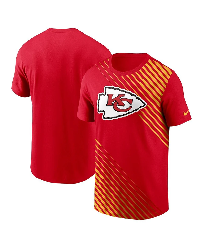 Men's Nike Red Kansas City Chiefs Yard Line Fashion Asbury T-shirt