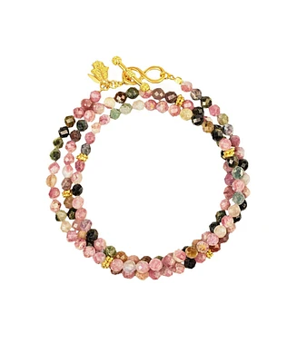 Karma and Luck Infinite Aspiration Tourmaline Wrap Bracelet
