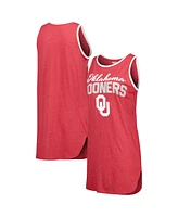 Women's Concepts Sport Crimson Oklahoma Sooners Tank Nightshirt