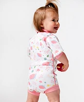 Splash About Baby Girls Happy Nappy Wetsuit with Swim Diaper