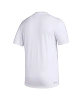 Men's adidas White Mississippi State Bulldogs Pregame Aeroready T-shirt