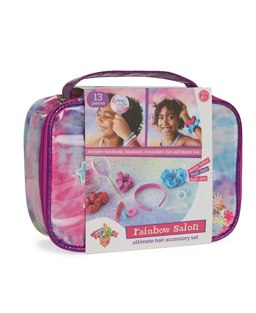 Closeout! Geoffrey's Toy Box Rainbow Salon Ultimate 13 Pieces Hair Accessory Set, Created for Macy's