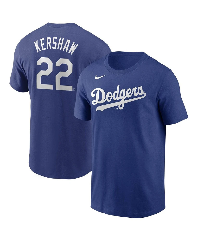 Nike Men's Clayton Kershaw Los Angeles Dodgers Name and Number Player T-Shirt