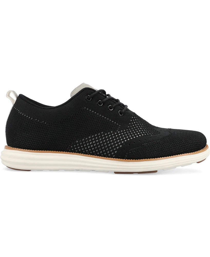 Vance Co. Men's Ezra Tru Comfort Foam Knit Wingtip Dress Shoes