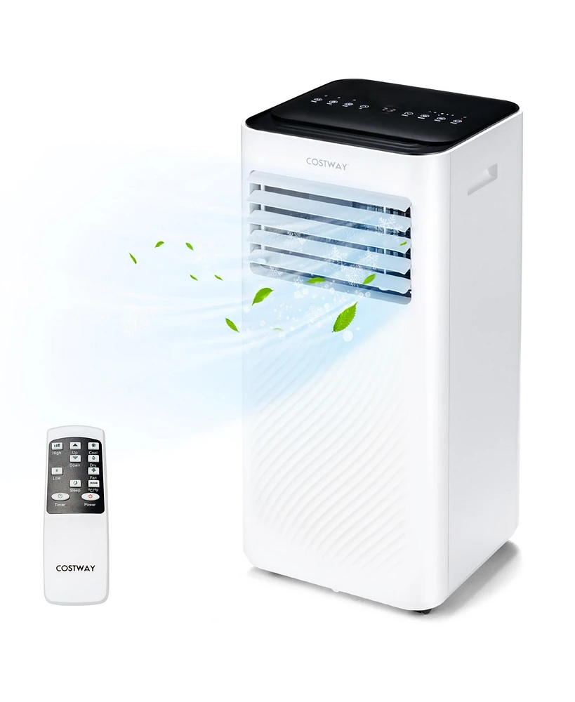 8000 Btu Portable Air Conditioner 4-in-1 Ac Unit with Cool Fan Dehum Sleep Mode